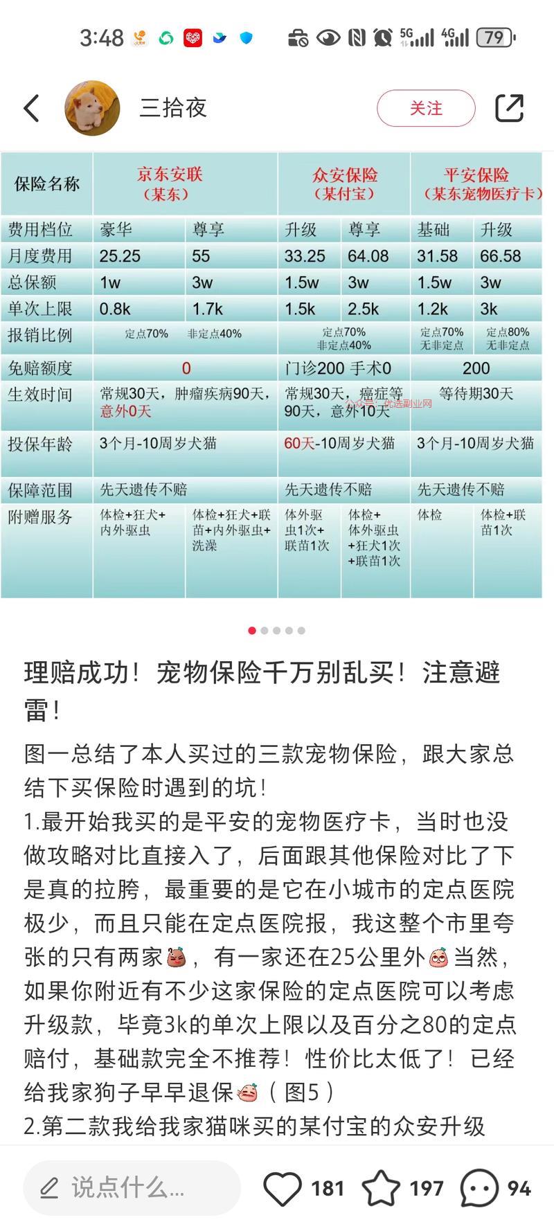 宠物保险，现在养宠物的…#情报-搞钱情报论坛-网创交流-优选副业网